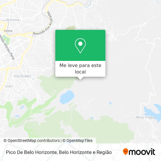 Pico De Belo Horizonte mapa