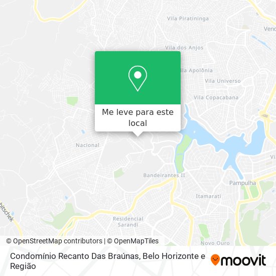 Condomínio Recanto Das Braúnas mapa