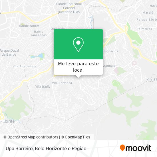 Upa Barreiro mapa