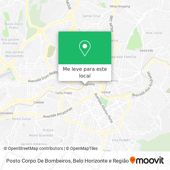 Posto Corpo De Bombeiros mapa