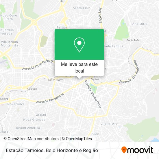 Estação Tamoios mapa