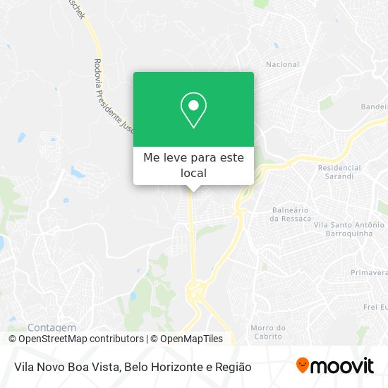 Vila Novo Boa Vista mapa