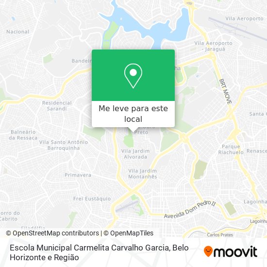 Escola Municipal Carmelita Carvalho Garcia mapa