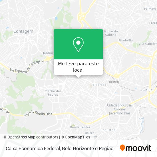 Caixa Econômica Federal mapa
