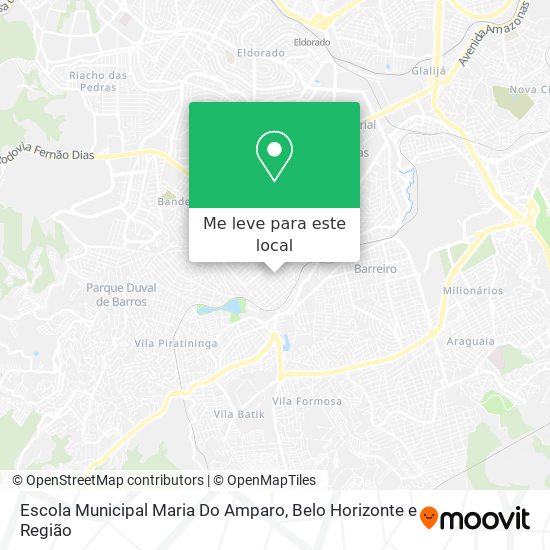 Escola Municipal Maria Do Amparo mapa