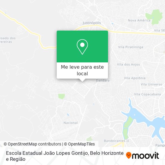 Escola Estadual João Lopes Gontijo mapa