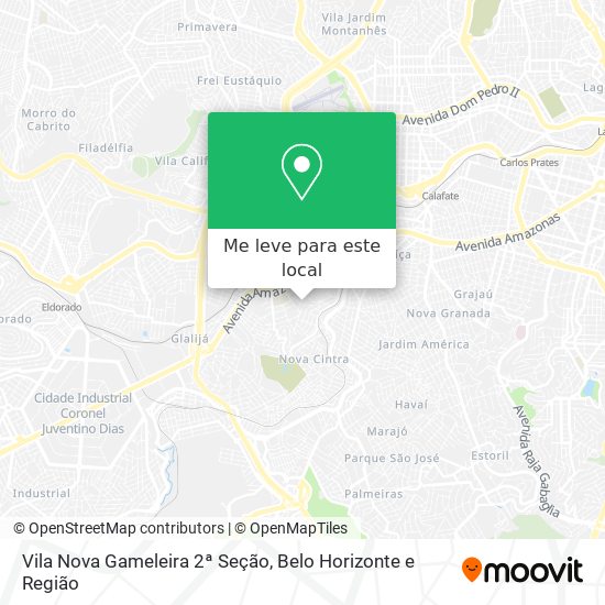 Vila Nova Gameleira 2ª Seção mapa