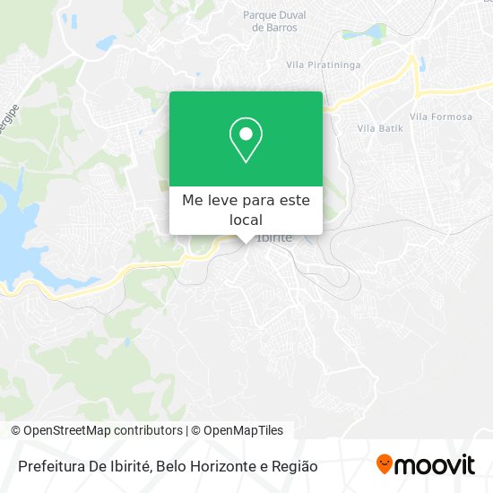 Prefeitura De Ibirité mapa