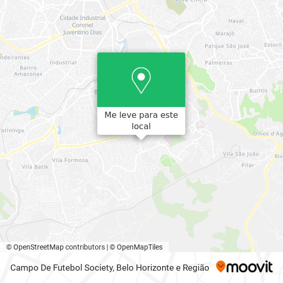 Campo De Futebol Society mapa