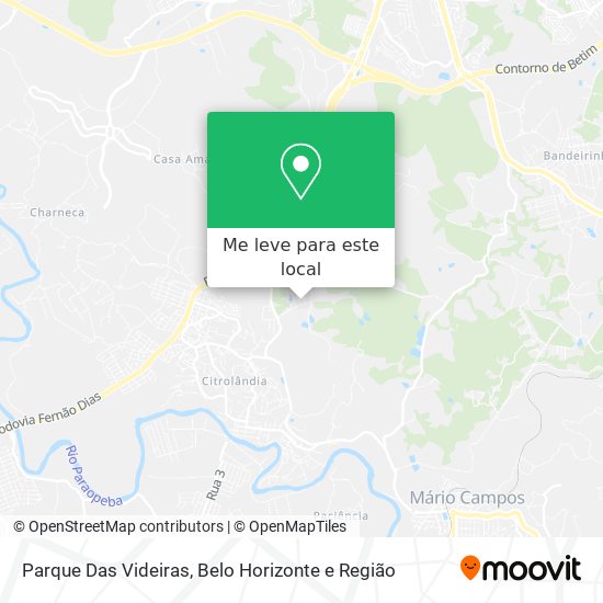 Parque Das Videiras mapa