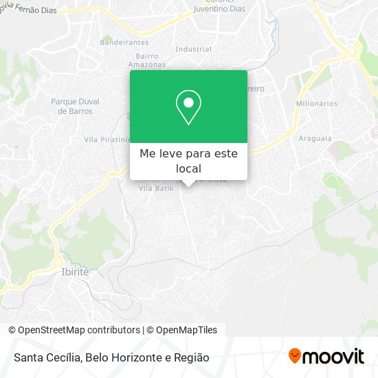 Santa Cecília mapa