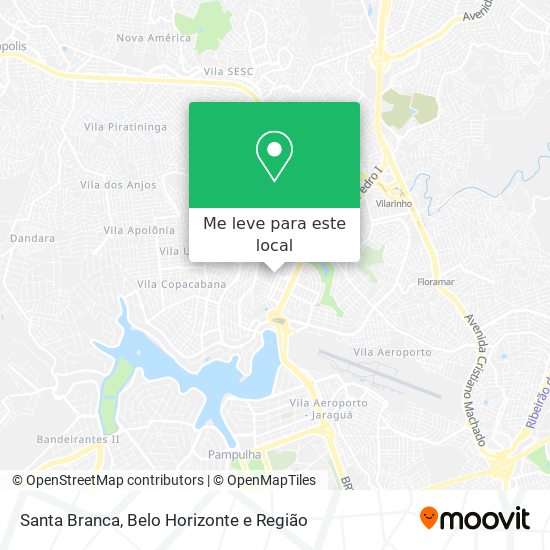 Santa Branca mapa