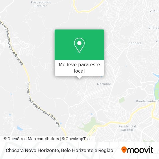 Chácara Novo Horizonte mapa