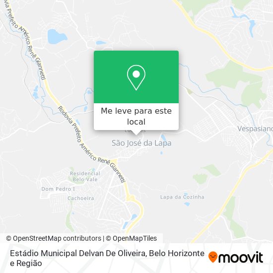 Estádio Municipal Delvan De Oliveira mapa