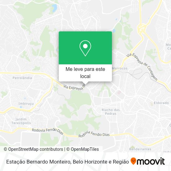 Estação Bernardo Monteiro mapa