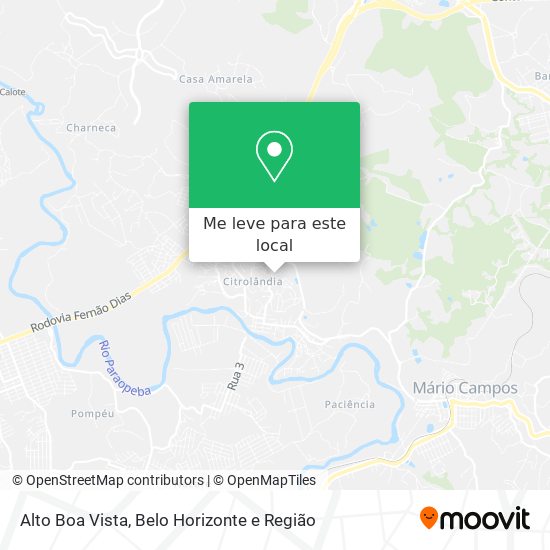 Alto Boa Vista mapa