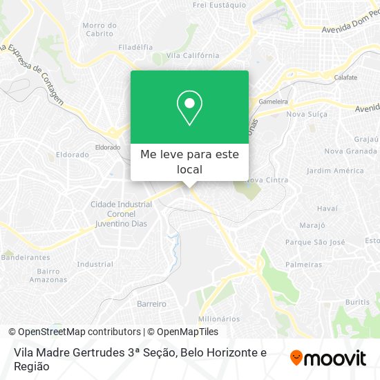 Vila Madre Gertrudes 3ª Seção mapa