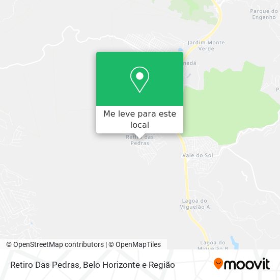 Retiro Das Pedras mapa