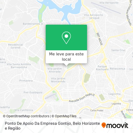 Ponto De Apoio Da Empresa Gontijo mapa