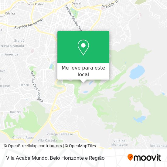 Vila Acaba Mundo mapa