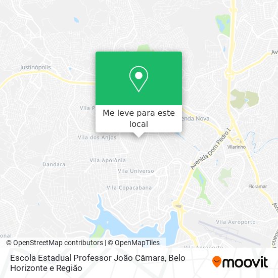 Escola Estadual Professor João Câmara mapa