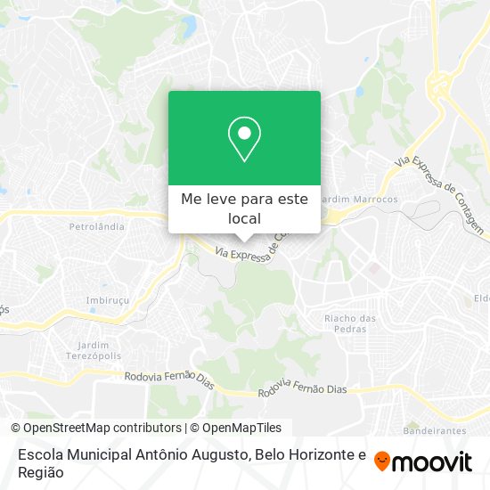 Escola Municipal Antônio Augusto mapa