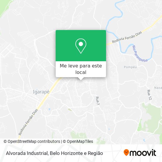 Alvorada Industrial mapa
