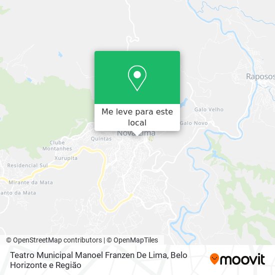 Teatro Municipal Manoel Franzen De Lima mapa