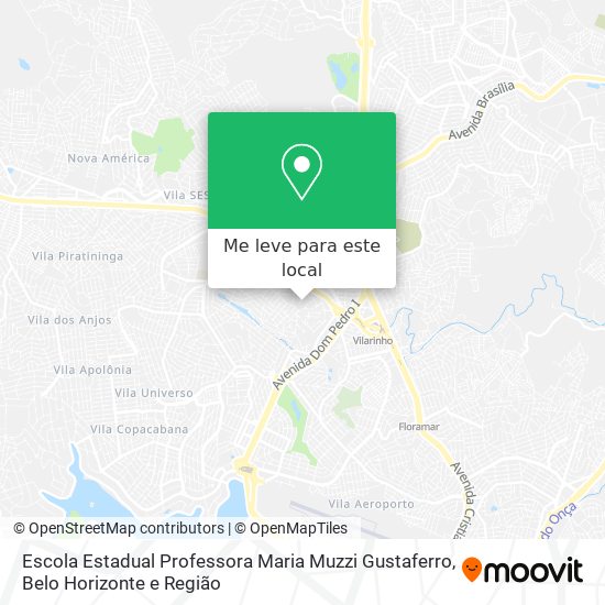 Escola Estadual Professora Maria Muzzi Gustaferro mapa