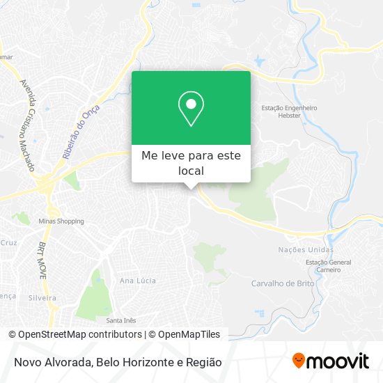 Novo Alvorada mapa