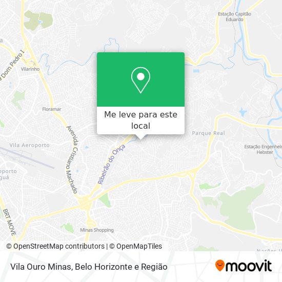 Vila Ouro Minas mapa