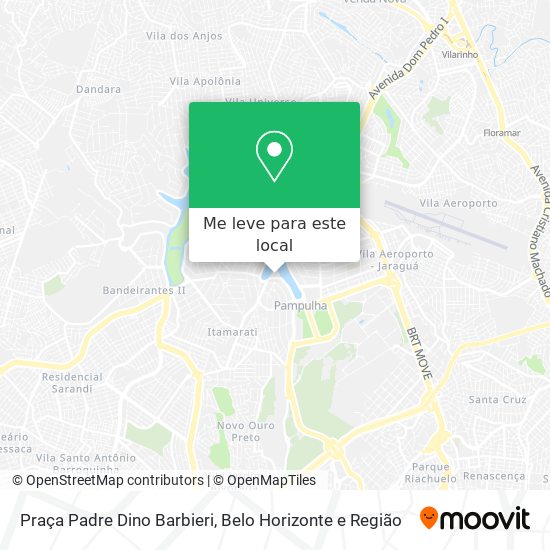 Praça Padre Dino Barbieri mapa