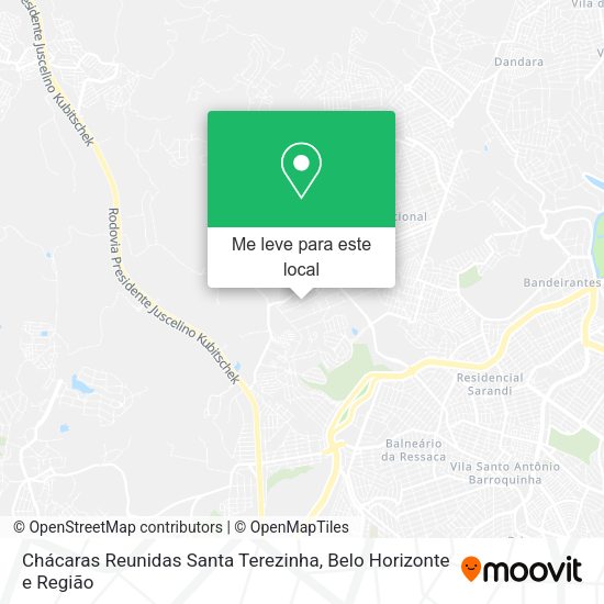 Chácaras Reunidas Santa Terezinha mapa