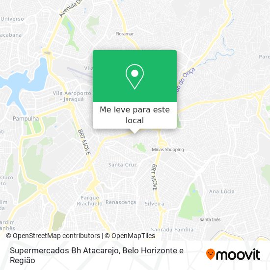 Supermercados Bh Atacarejo mapa