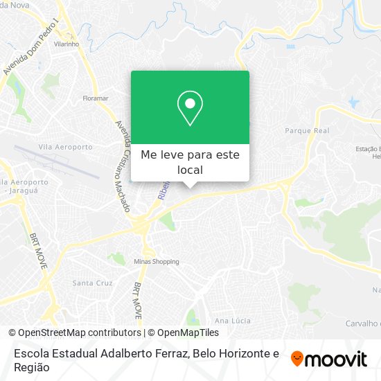 Escola Estadual Adalberto Ferraz mapa