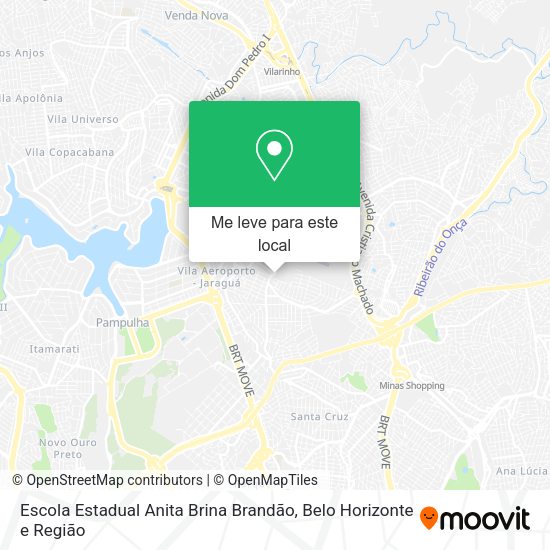 Escola Estadual Anita Brina Brandão mapa