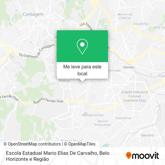 Escola Estadual Mario Elias De Carvalho mapa