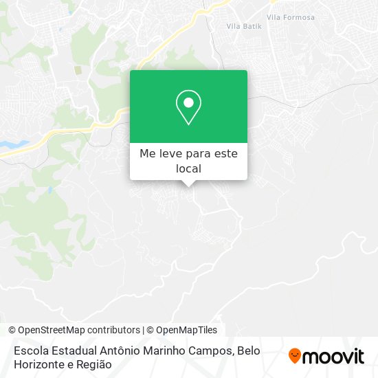 Escola Estadual Antônio Marinho Campos mapa