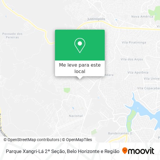 Parque Xangri-Lá 2ª Seção mapa