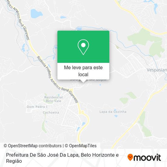 Prefeitura De São José Da Lapa mapa