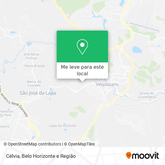 Célvia mapa