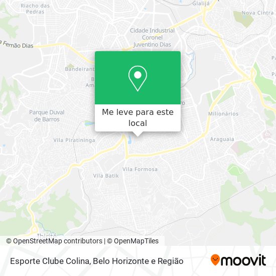 Esporte Clube Colina mapa