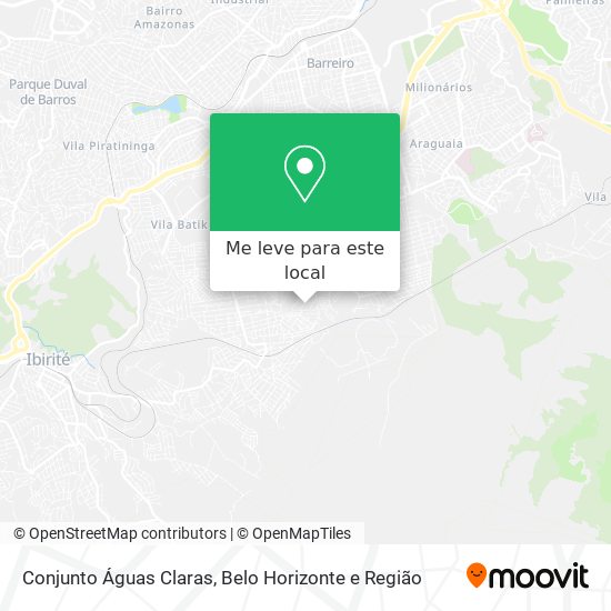 Conjunto Águas Claras mapa