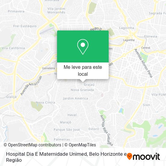 Hospital Dia E Maternidade Unimed mapa