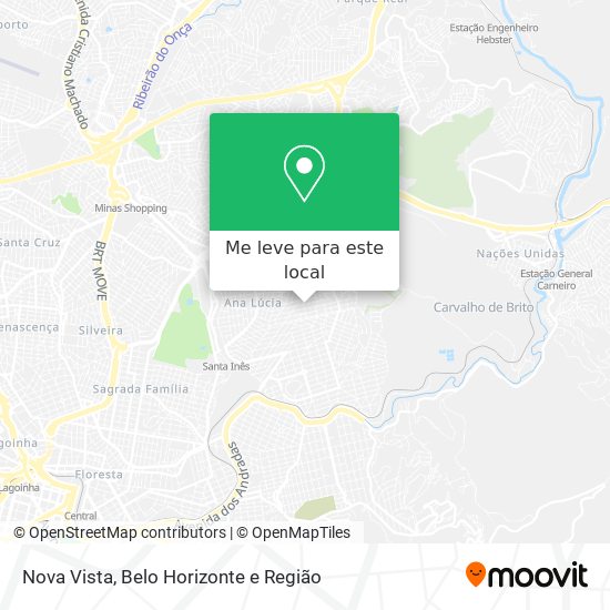 Nova Vista mapa