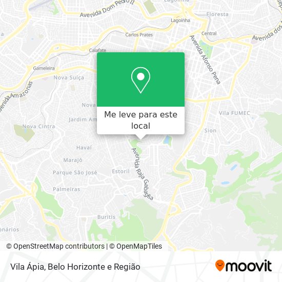 Vila Ápia mapa