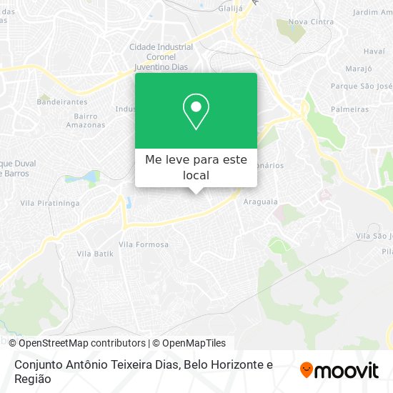Conjunto Antônio Teixeira Dias mapa