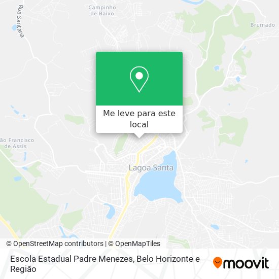 Escola Estadual Padre Menezes mapa