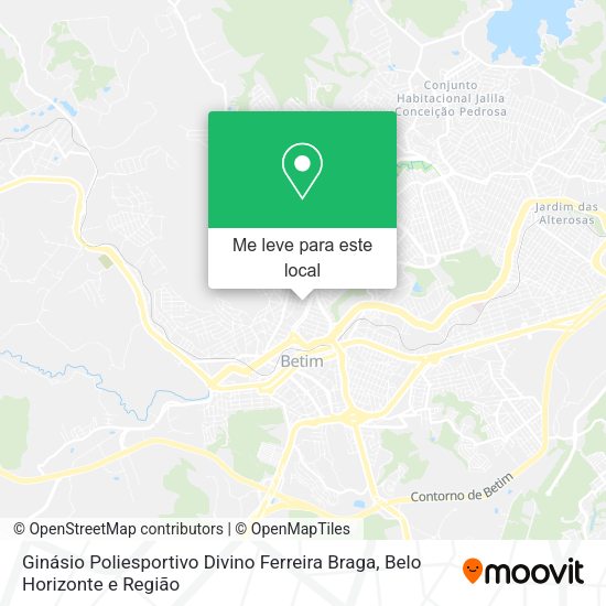 Ginásio Poliesportivo Divino Ferreira Braga mapa