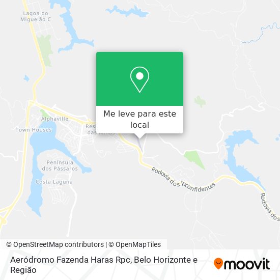 Aeródromo Fazenda Haras Rpc mapa